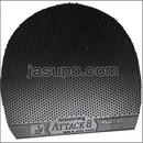 24224　【卓球　中古】　B　アタックエイト表ソフトM粒　黒/厚
