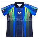 24478　【卓球　中古】　A　ウェア　青×緑/L