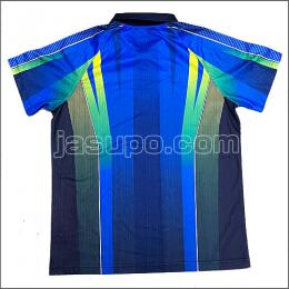 24478　【卓球　中古】　A　ウェア　青×緑/L