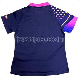 24635　【卓球　中古】　B　ウェア　ネイビー×ピンク/M