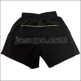 24656　【卓球　中古】　A　パンツ　ブラック×イエロー/S