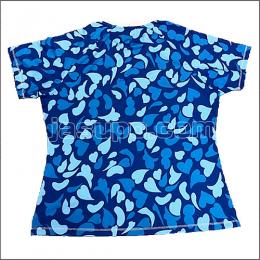 23582　【卓球　中古】　　ウェア　ブルー/XL