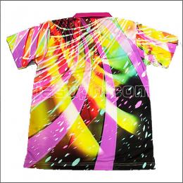 23595　【卓球　中古】　　ウェア　ピンク/M