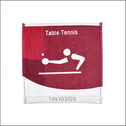 【東京2020】オリンピックスポーツピクトグラム卓球 ミニタオル