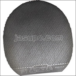 23993　【卓球　中古】　A　アタックエイト表ソフトM粒　黒/特厚