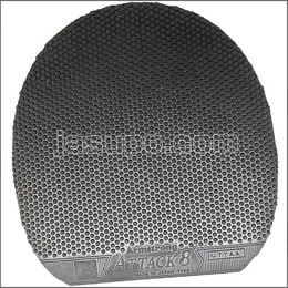 23996　【卓球　中古】　A　アタックエイト表ソフトL粒　黒/特厚