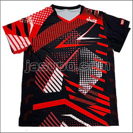 24090　【卓球　中古】　　ウェア　レッド/XL