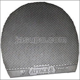 24223　【卓球　中古】　B　アタックエイト表ソフトL粒　黒/厚