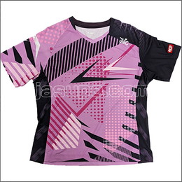 24248 【卓球 中古】 A ウェア 紫×黒/L