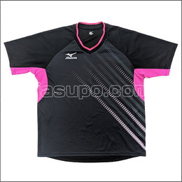 24284　【卓球　中古】　A　ウェア　ブラック×ピンク/XL