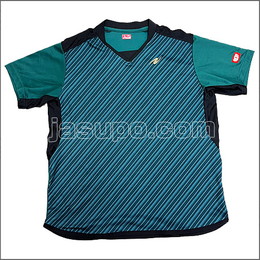 24476　【卓球　中古】　A　ウェア　緑/L