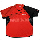 24612　【卓球　中古】　B　ウェア　レッド×ブラック/XXO