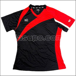 24647　【卓球　中古】　A　ウェア　ブラック×レッド/M