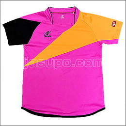 24652　【卓球　中古】　A　ウェア　ピンク×オレンジ/SS