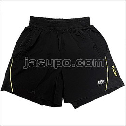 24656　【卓球　中古】　A　パンツ　ブラック×イエロー/S