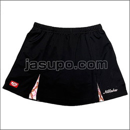 24658　【卓球　中古】　A　パンツ　ブラック×ピンク/L