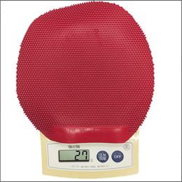 24939　【卓球　中古】　B　カールP-1V　赤/0.5mm
