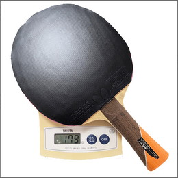 25683　【卓球　中古】　　特Aラバー貼りラケット　FL/