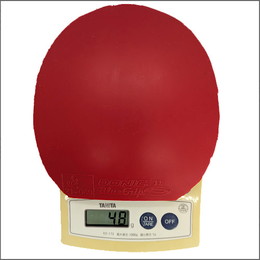 25689　【卓球　中古】　A　ブルーグリップJ1　赤/MAX