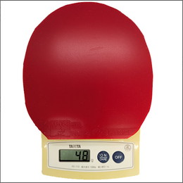 25691　【卓球　中古】　A　ニューゾーン48　赤/2.1㎜